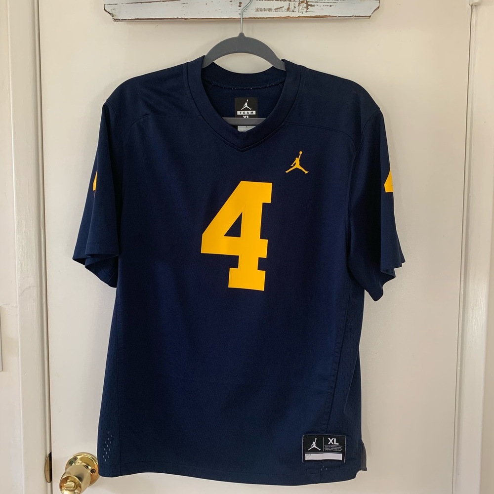Jordan Michigan Wolverines Football Jersey